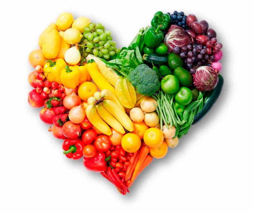 Různé druhy zeleniny a ovoce pro Oblíbenou dietu